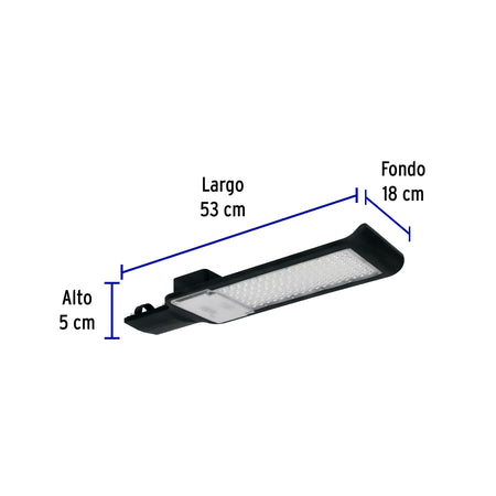 Luminario suburbano LED 100 W 6500 K, plano, VOLTECK