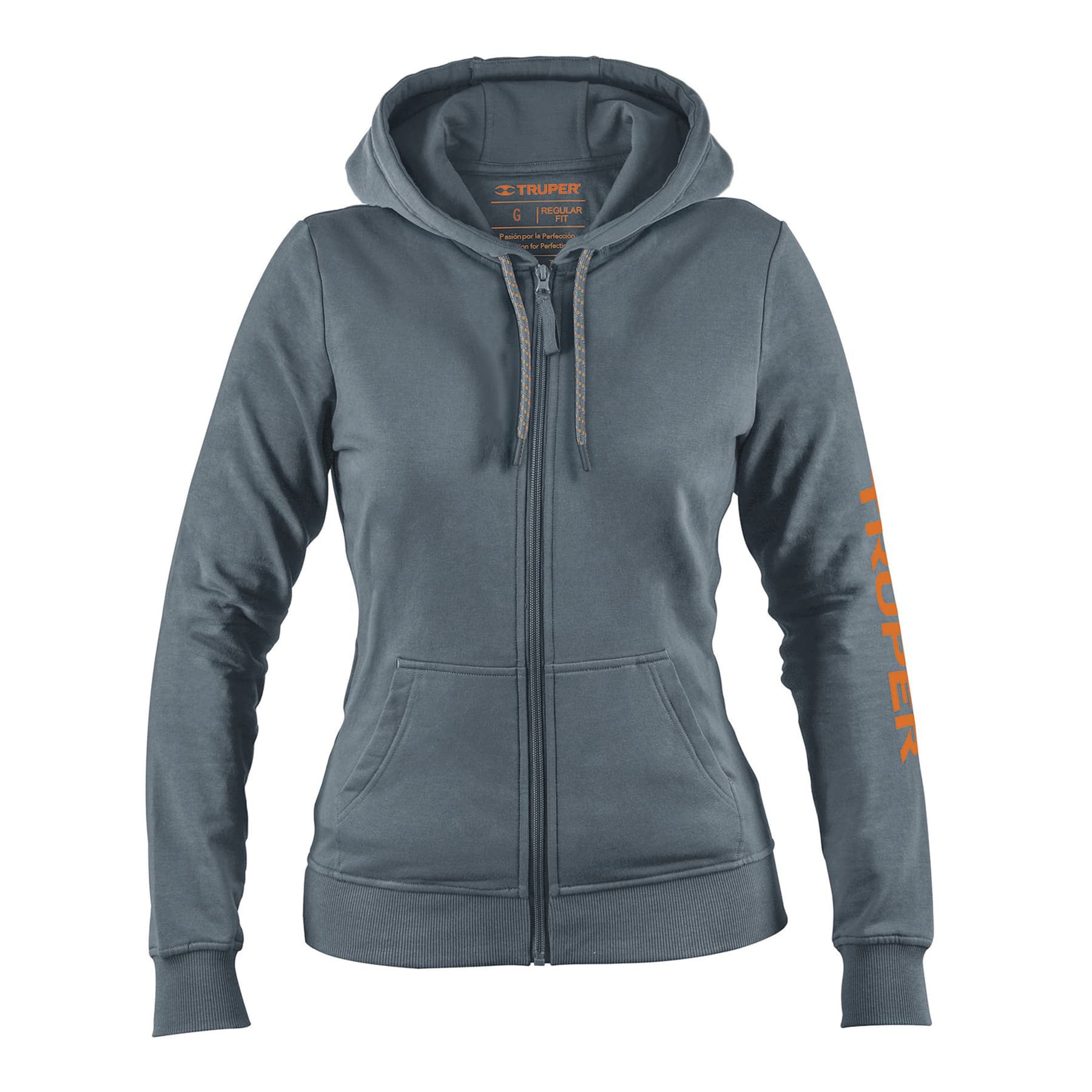 Sudadera gris para dama talla G Truper