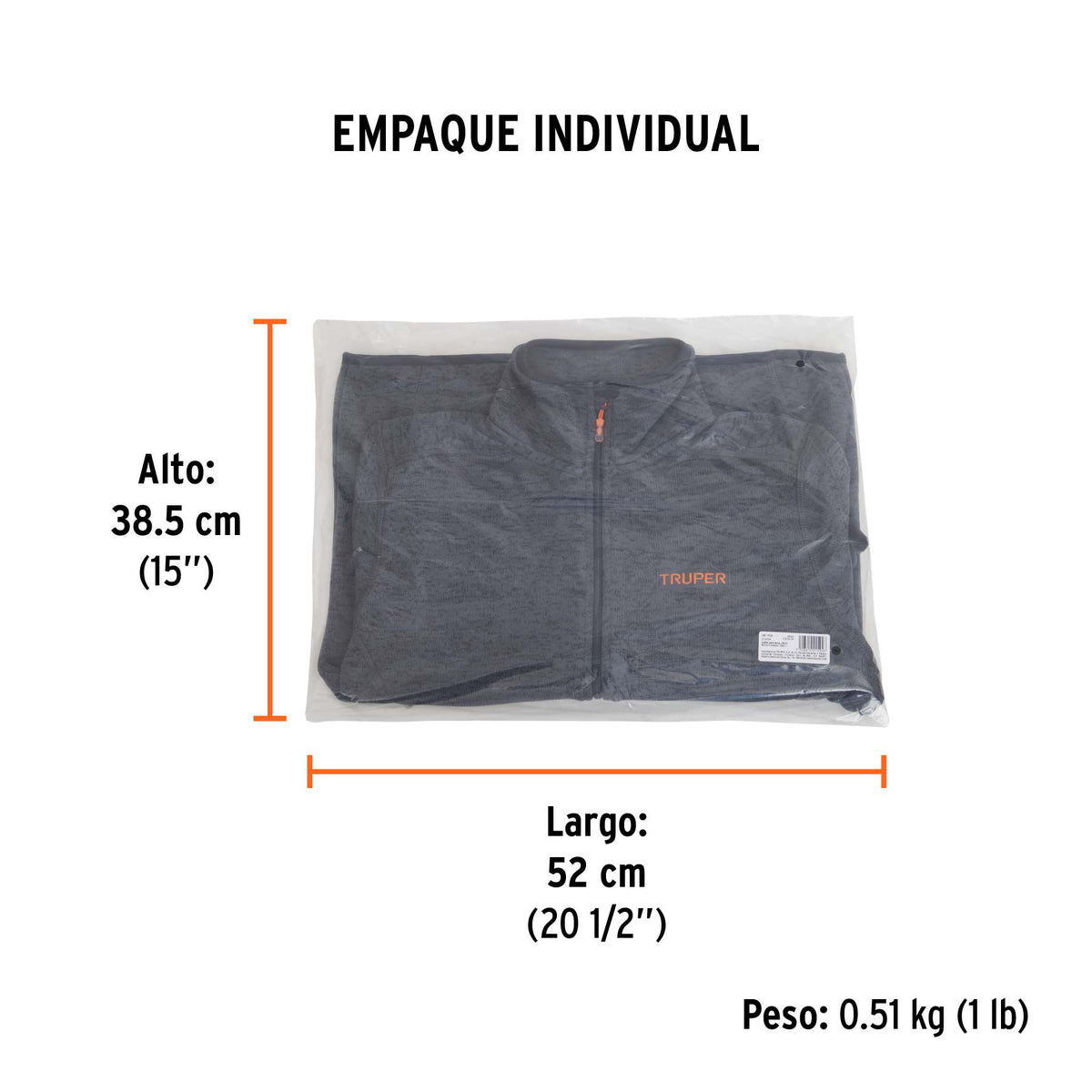 Suéter gris para mujer, talla CH, TRUPER