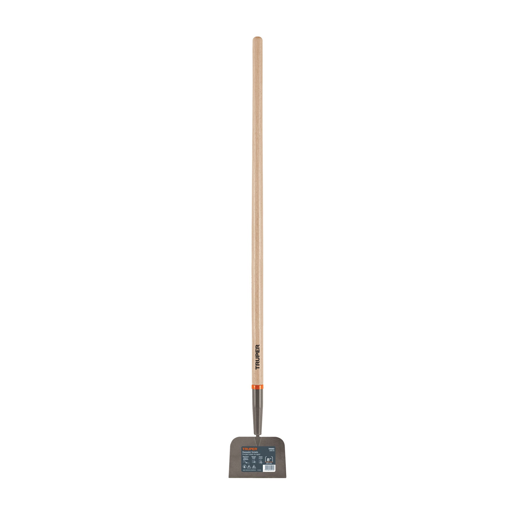 Raspador forjado de 7" mango de 48" Truper