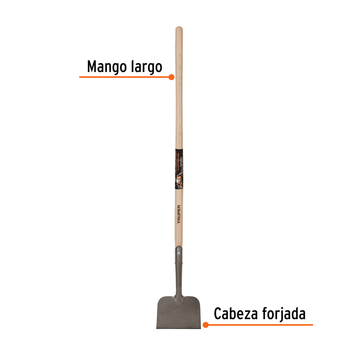 Raspador forjado de 8', mango de 48', Truper