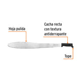 Machete Caguayano 24' cacha negra inyectada, Truper 24', negra