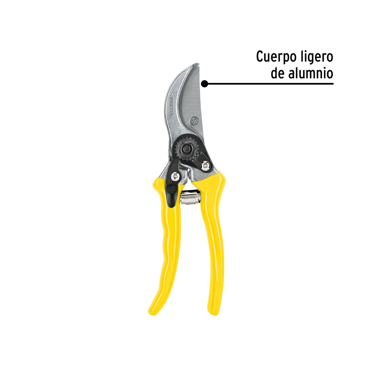 Tijera para poda 8" cuchilla de paso a granel Pretul