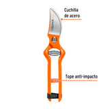 Tijera para poda 8-1/2' forjada cuchilla de paso, Truper