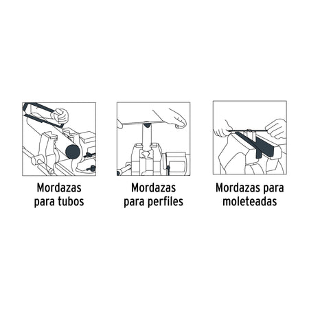 Tornillo de banco 5" multiproposito de hierro ductil Truper