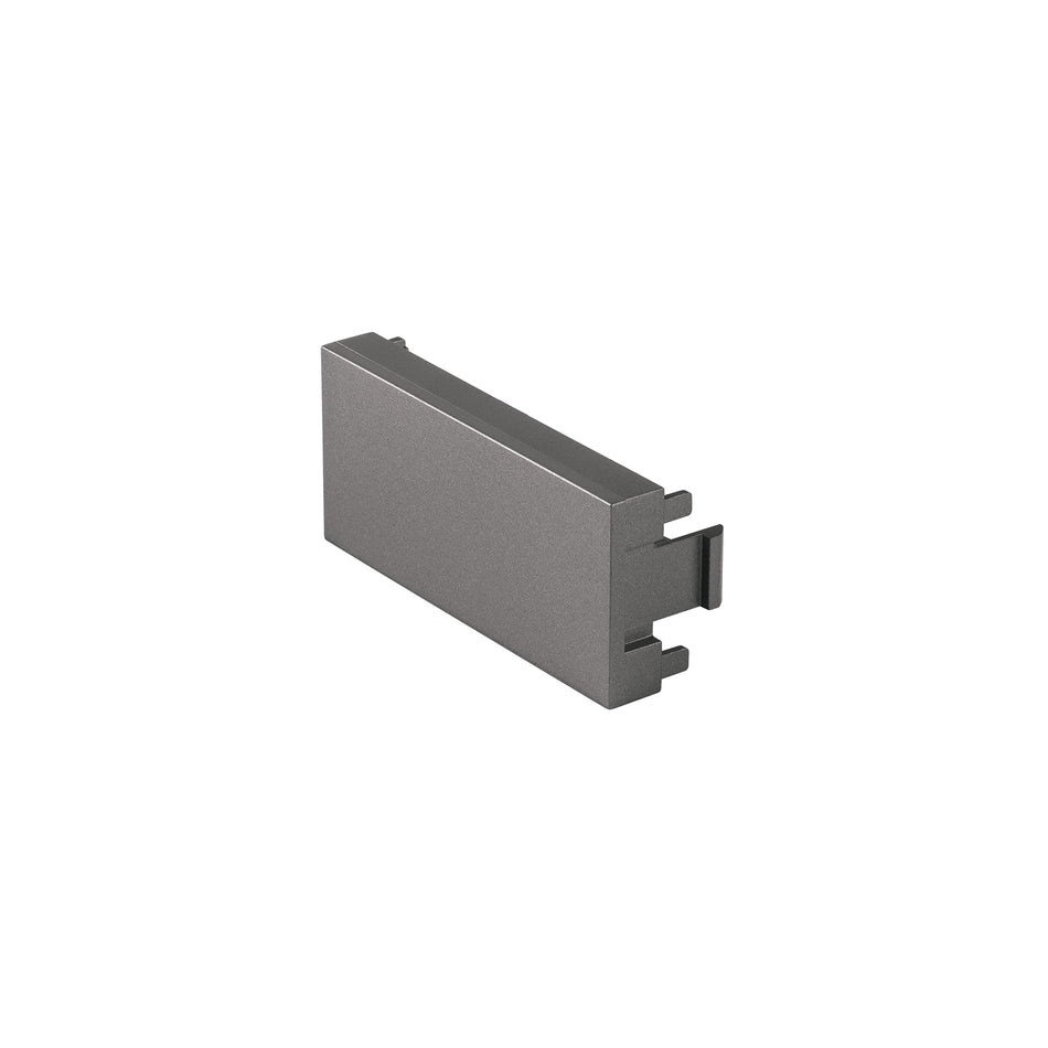 Tapón ciego acero inox de 1 módulo, línea Lisboa, Volteck