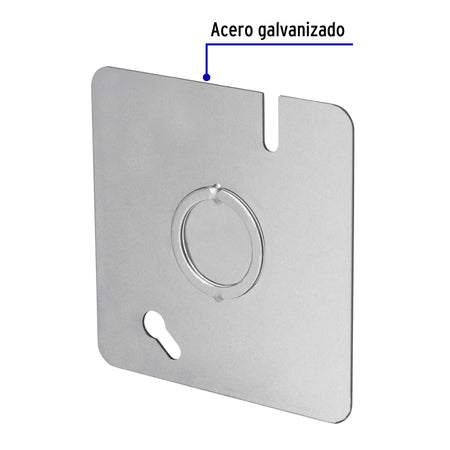 Tapa de 3' x 3' para caja cuadrada reforzada, Volteck