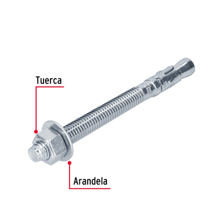 Bolsa con 4 taquetes arpón 1/2' x 5-1/2', FIERO