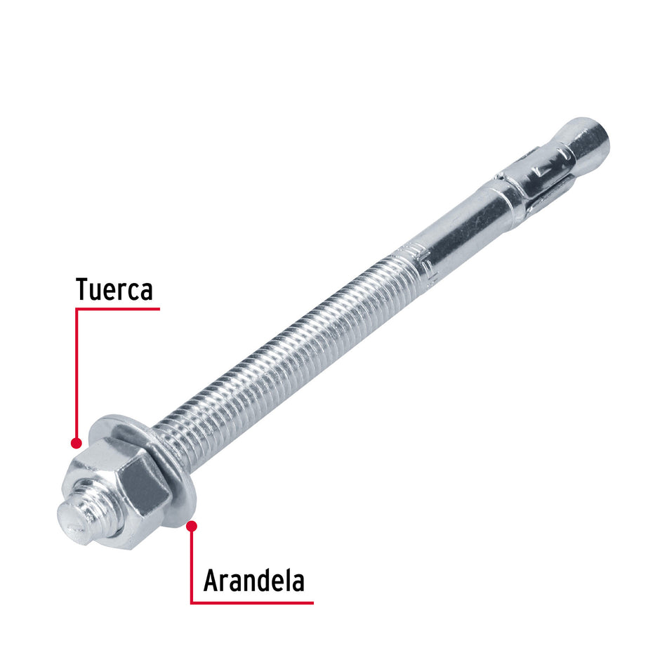 Caja con 25 taquetes arpón de 1/2' x 7', FIERO 1/2', 7'