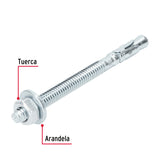 Caja con 100 taquetes arpón de 1/4' x 3-1/4', FIERO 1/4', 1/4'