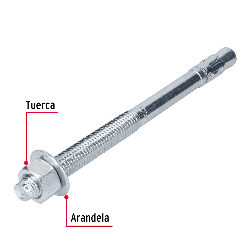 Caja con 25 taquetes arpón de 5/8' x 8-1/2', FIERO