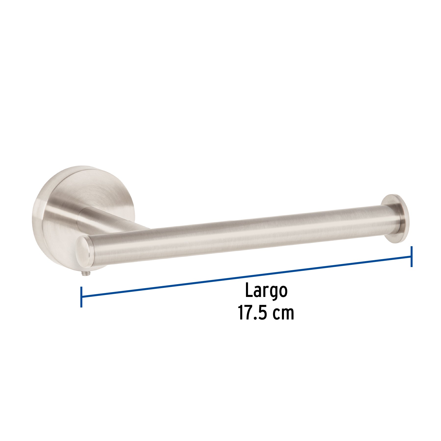 Portarrollo metalico acabado satin FOSET TUBIG