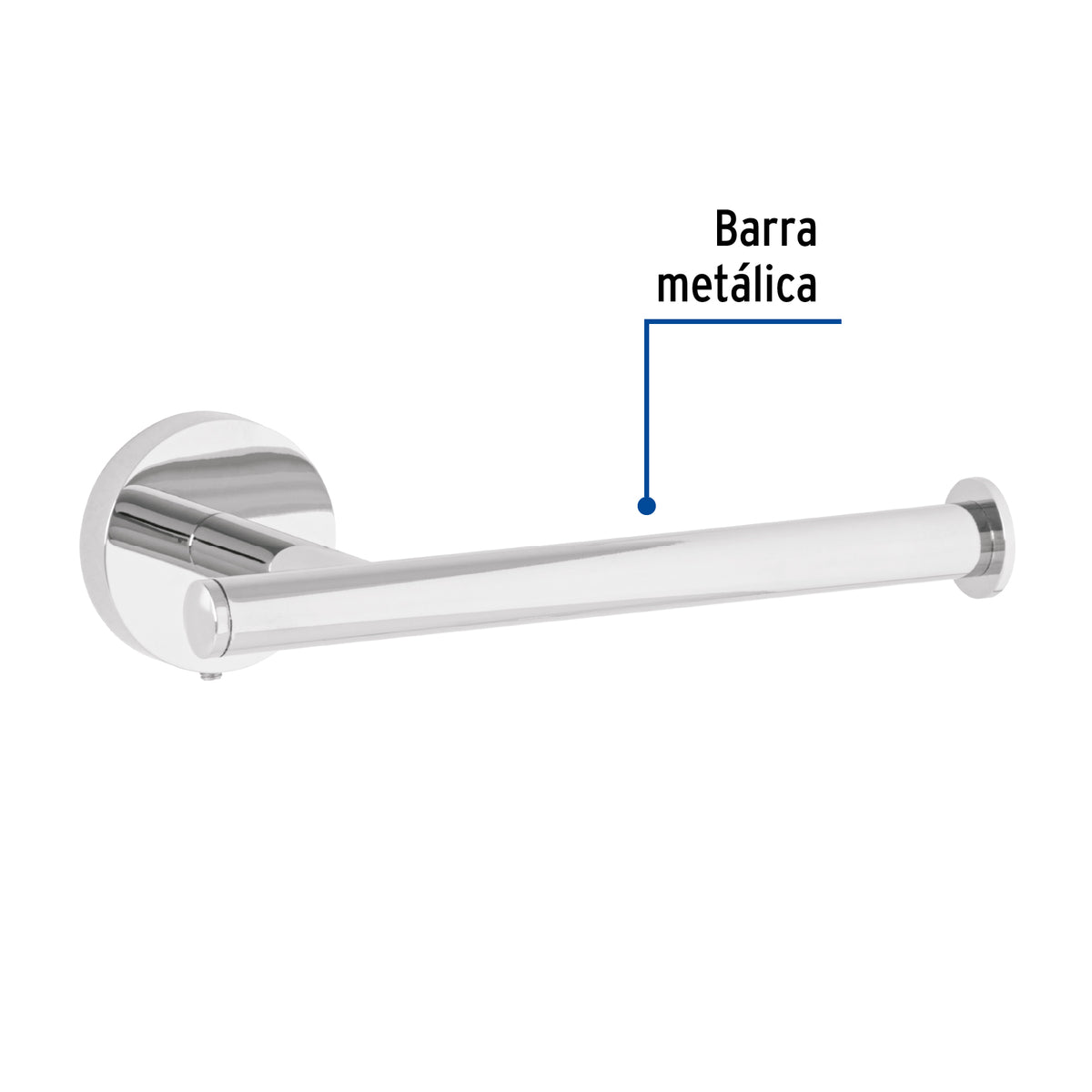 Portarrollo metalico acabado FOSET TUBIG cromo