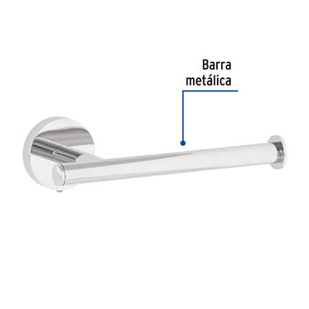 Portarrollo metalico acabado FOSET TUBIG cromo