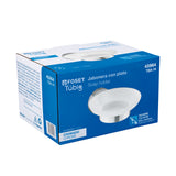 Jabonera metalica con plato de vidrio FOSET TUBIG cromo