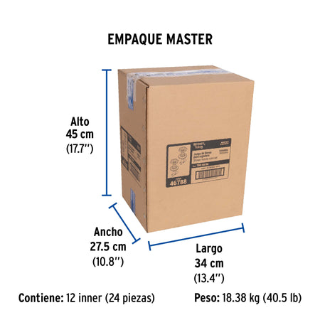 Juego llaves empotrar soldables, volante negro, TÚBIG