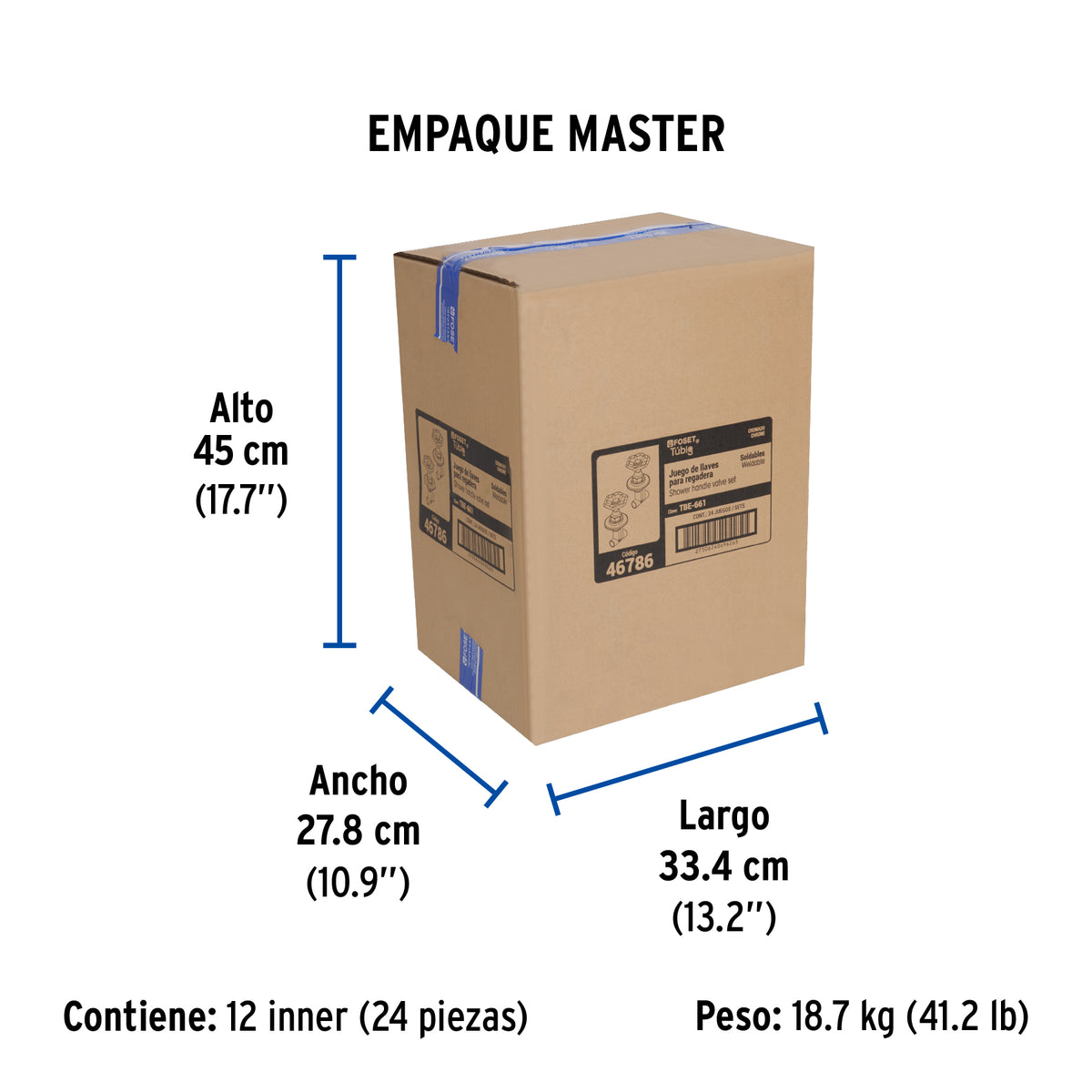 Juego llaves empotrar soldables, volante cromo, TÚBIG