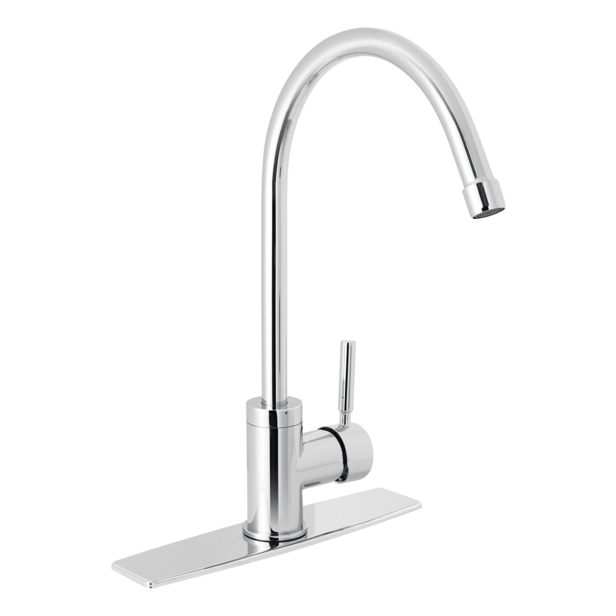 Monomando para fregadero cuello alto cromo FOSET TUBIG