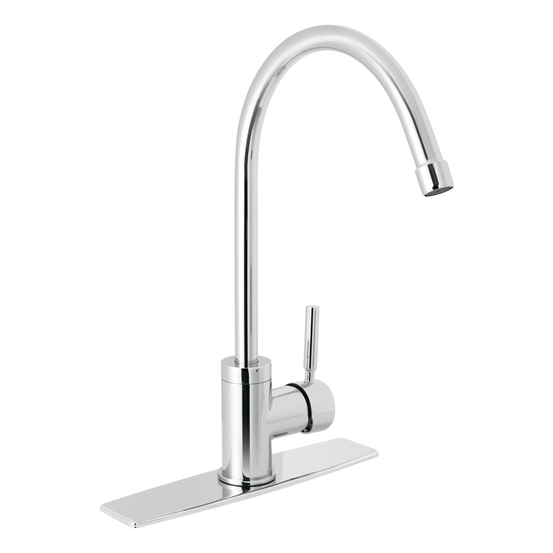 Monomando para fregadero cuello alto cromo FOSET TUBIG