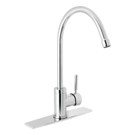 Monomando para fregadero cuello alto cromo FOSET TUBIG