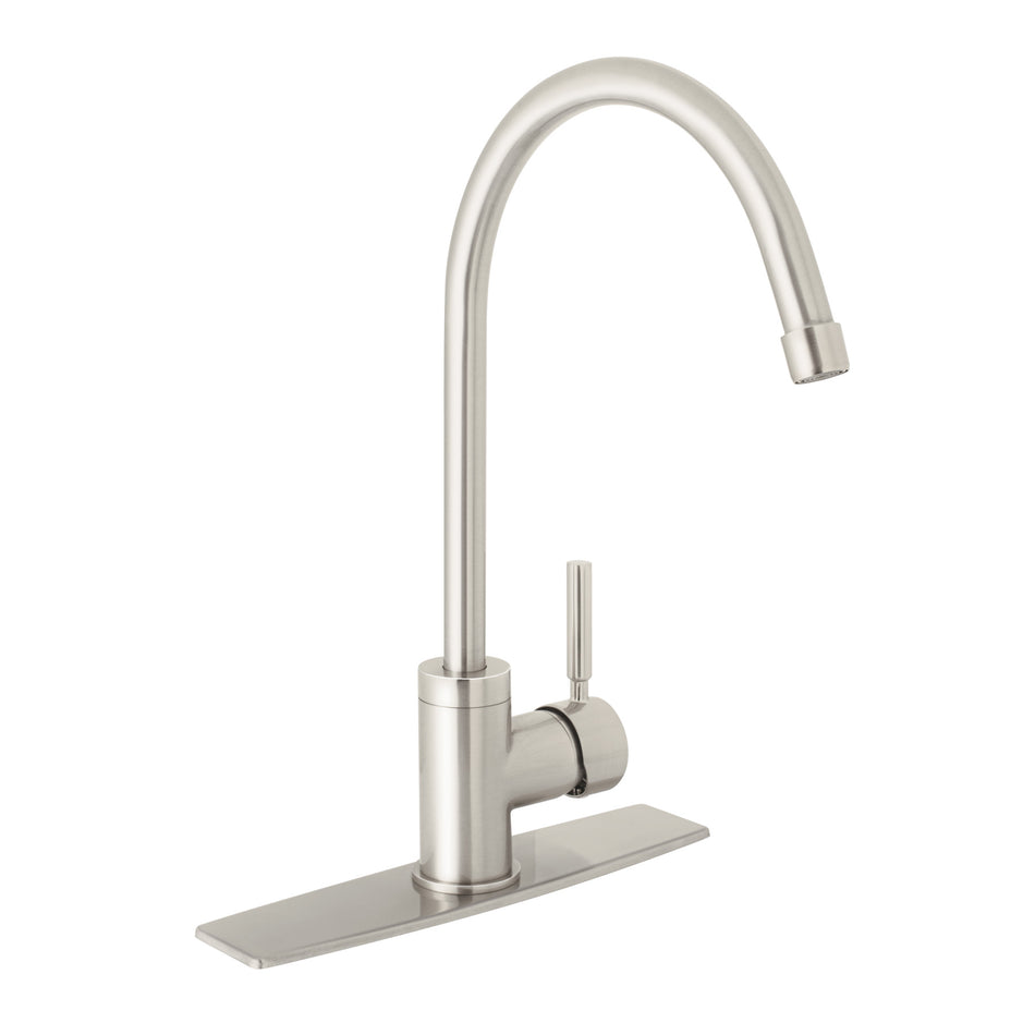 Monomando para fregadero cuello alto satin FOSET TUBIG