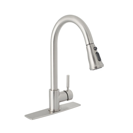 Monomando para fregadero cuello extraible satin TUBIG