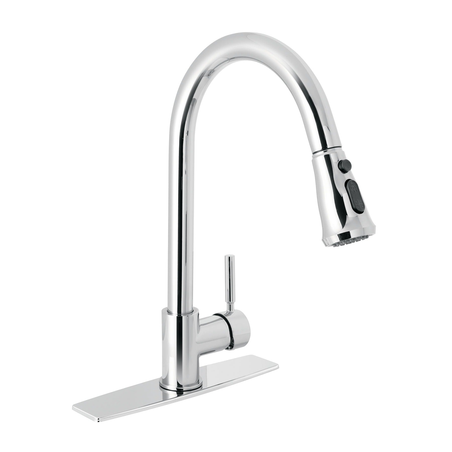Monomando para fregadero cuello extraible cromo TUBIG