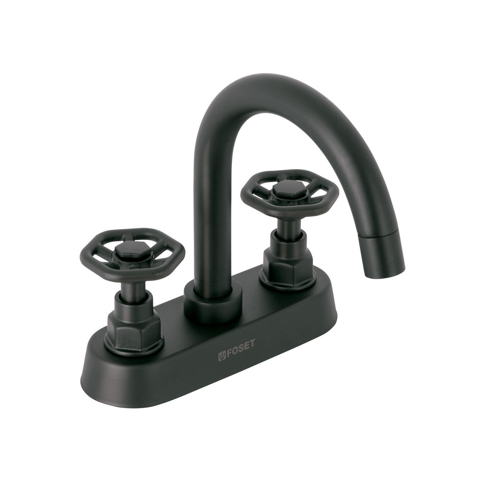 Mezcladora p/lavabobarmanerales redondosnegro mate TUBIG