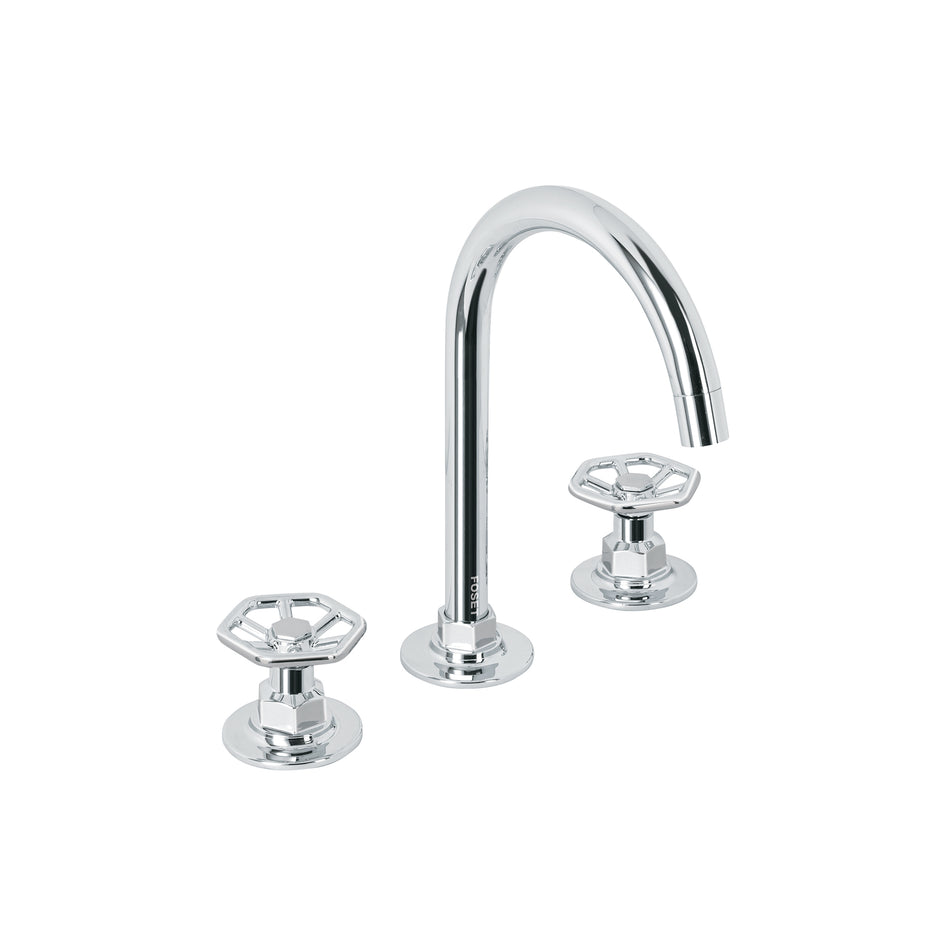 Mezcladora p/lavabotaladros separadosredondoscromo TUBIG