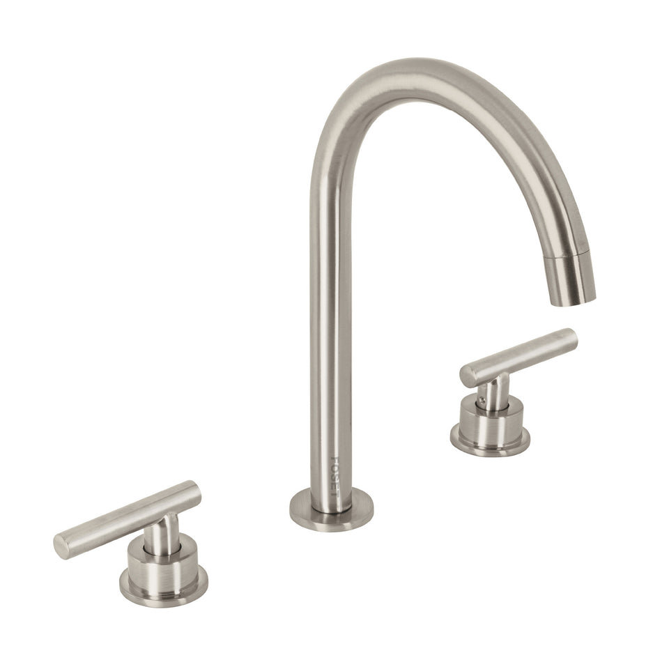 Mezcladora p/lavabotaladros separadospalanca satin TUBIG