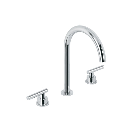 Mezcladora p/lavabotaladros separadospalanca TUBIG cromo