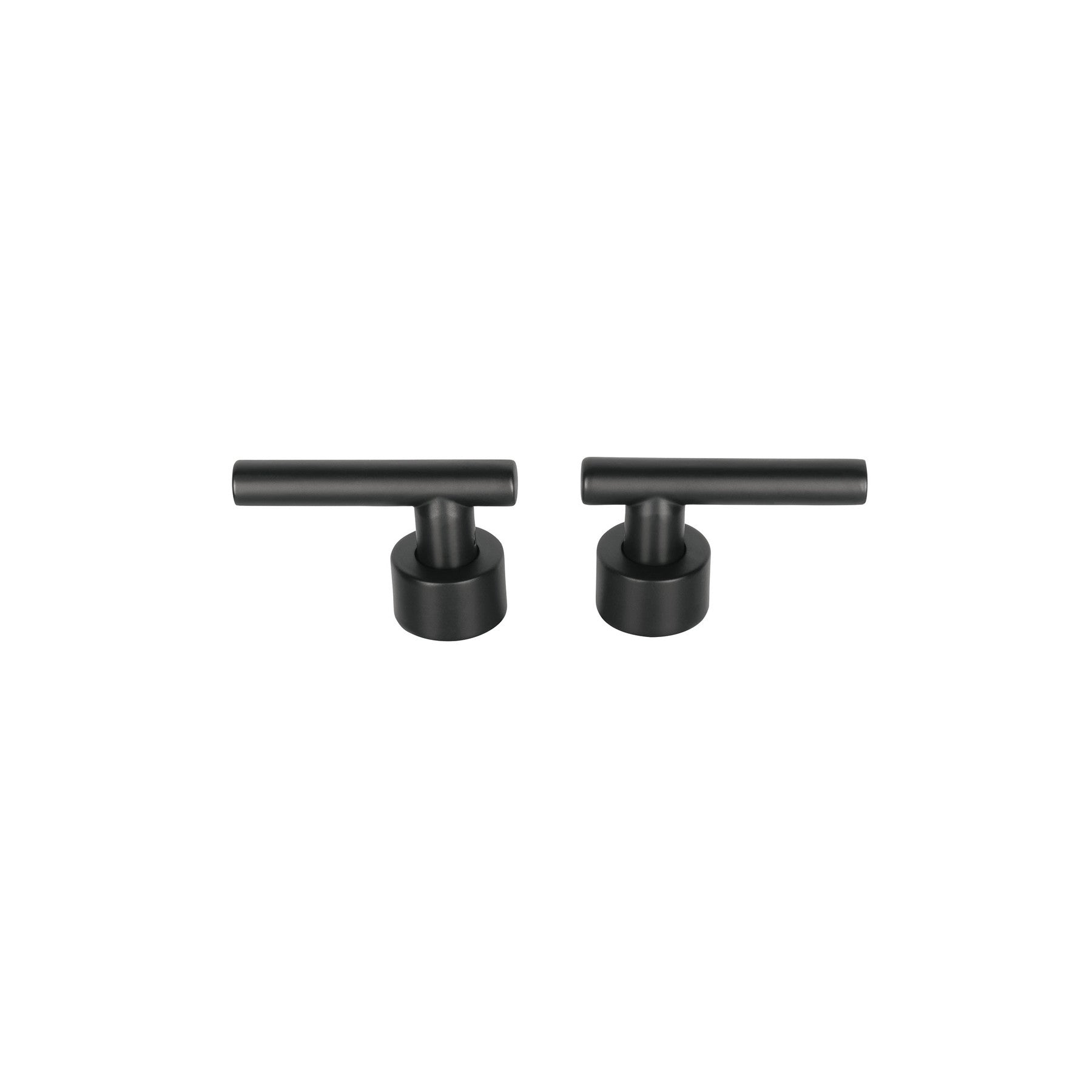 Juego de 2 manerales para mezcladora, palanca, negro, TÚBIG negro