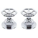 Juego de 2 manerales para regadera volante TUBIG cromo