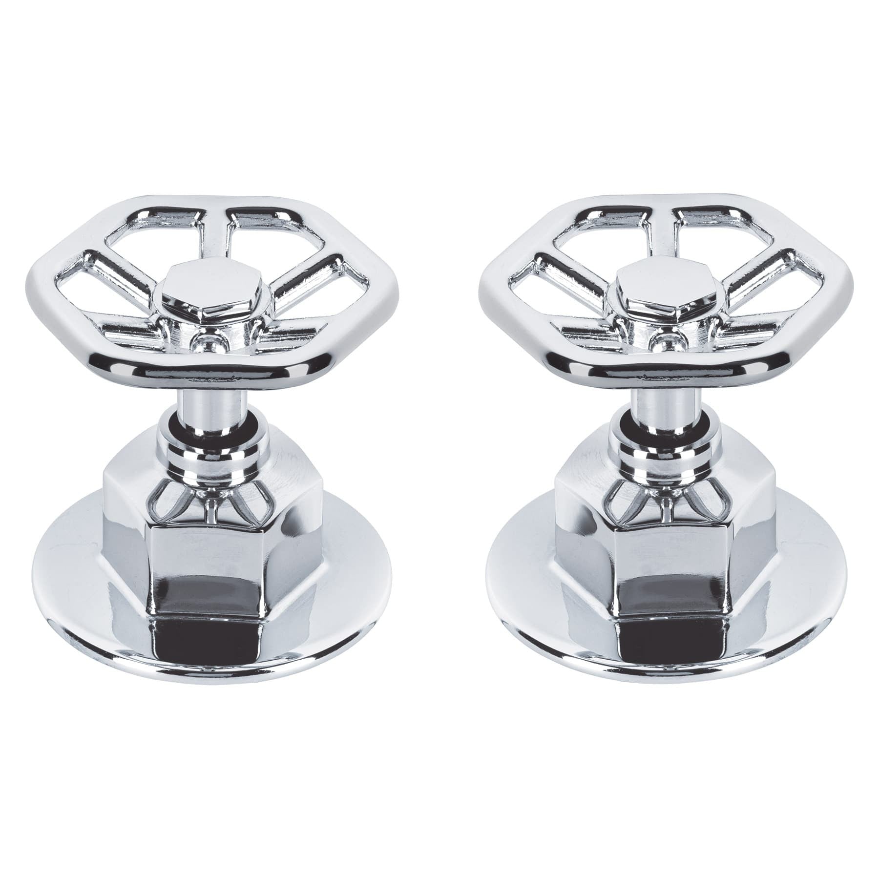 Juego de 2 manerales para regadera volante TUBIG cromo