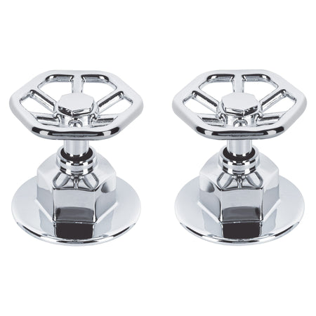 Juego de 2 manerales para regadera volante TUBIG cromo