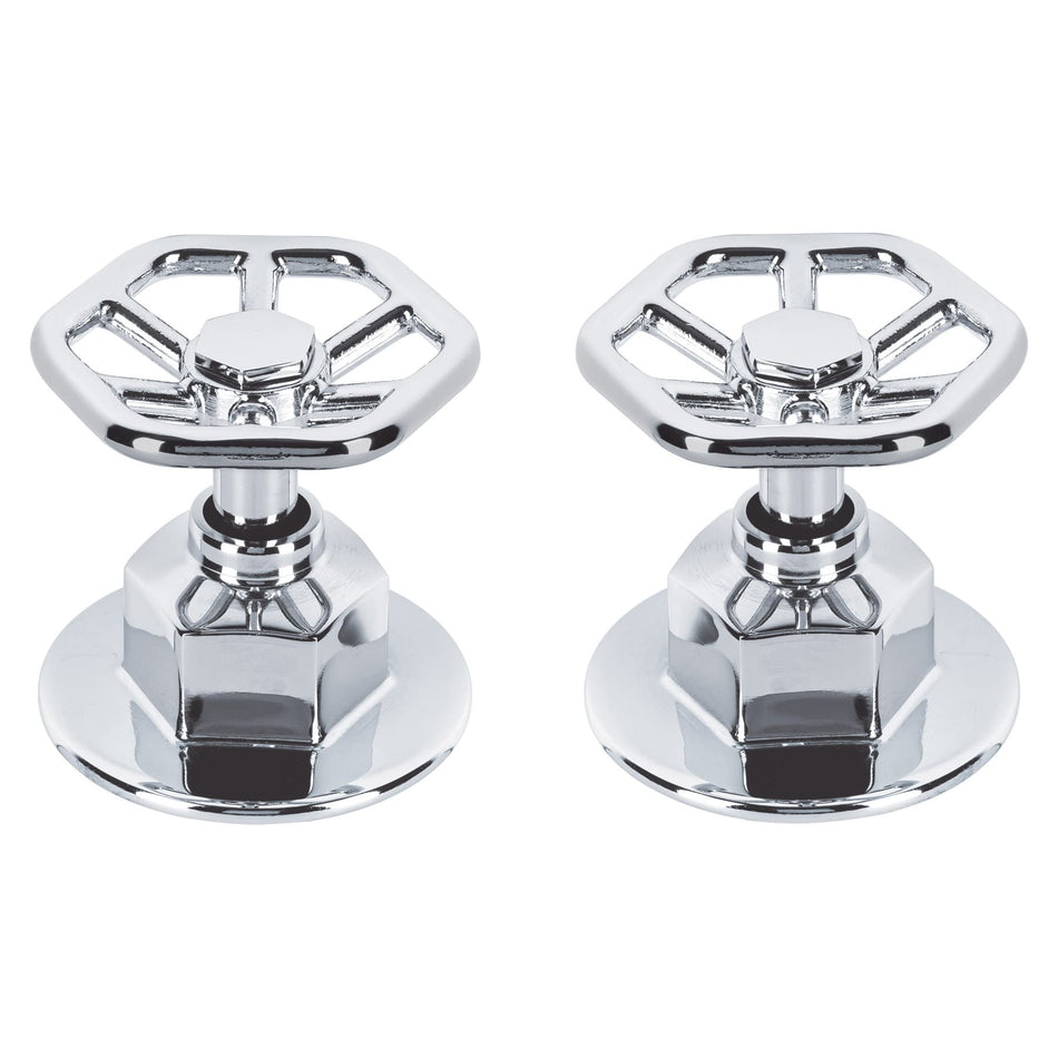 Juego de 2 manerales para regadera volante TUBIG cromo