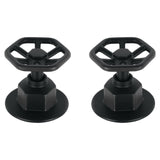 Juego de 2 manerales para regadera volante TUBIG negro