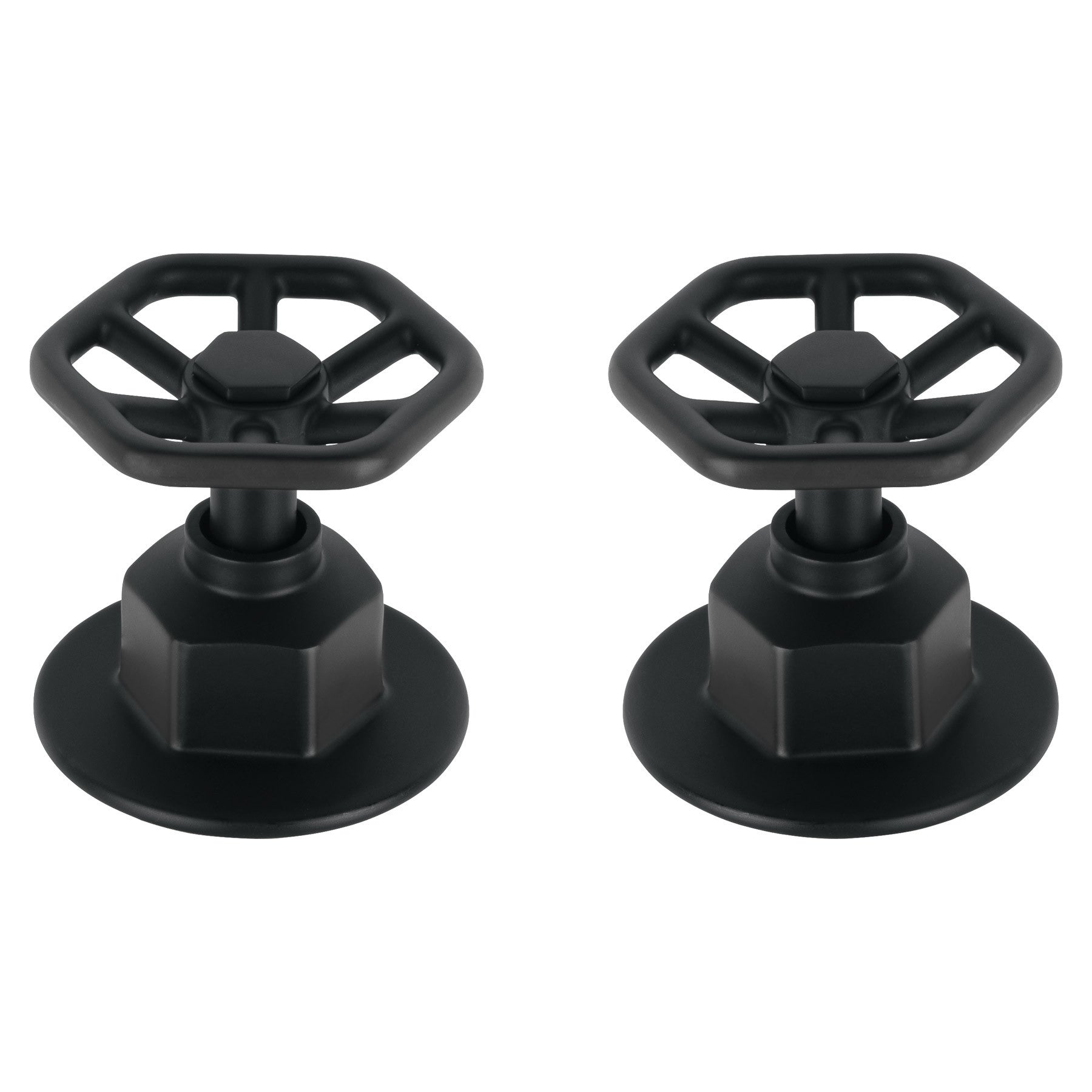 Juego de 2 manerales para regadera volante TUBIG negro