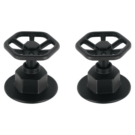 Juego de 2 manerales para regadera volante TUBIG negro