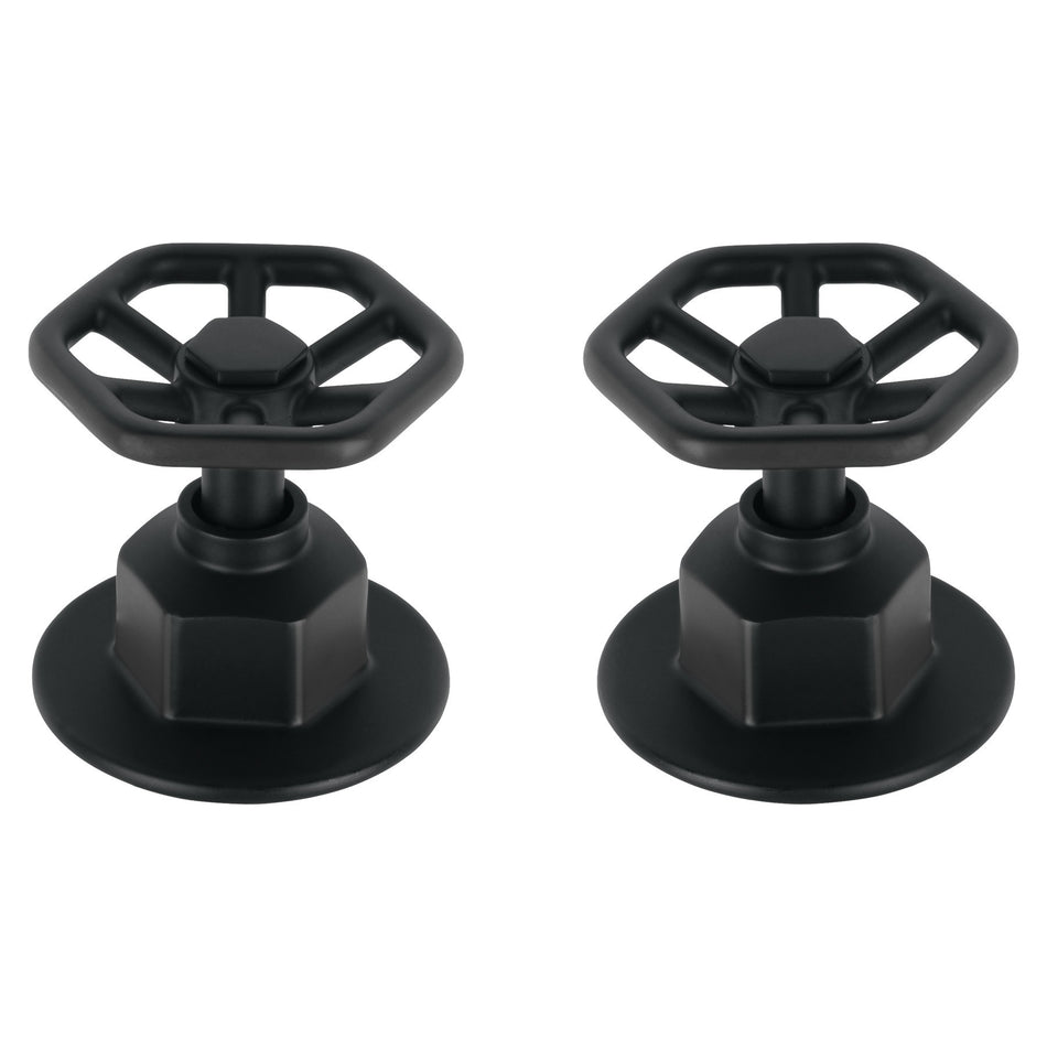 Juego de 2 manerales para regadera volante TUBIG negro