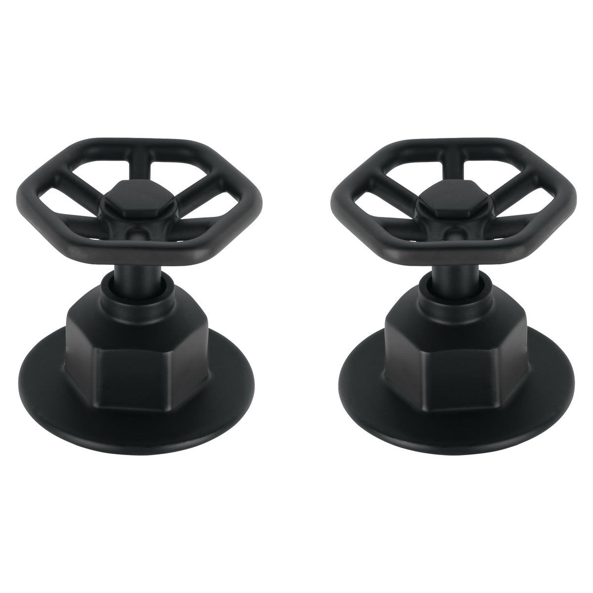 Juego de 2 manerales para regadera volante TUBIG negro