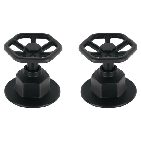 Juego de 2 manerales para regadera volante TUBIG negro