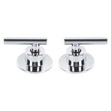 Juego de 2 manerales para regadera palanca TUBIG cromo