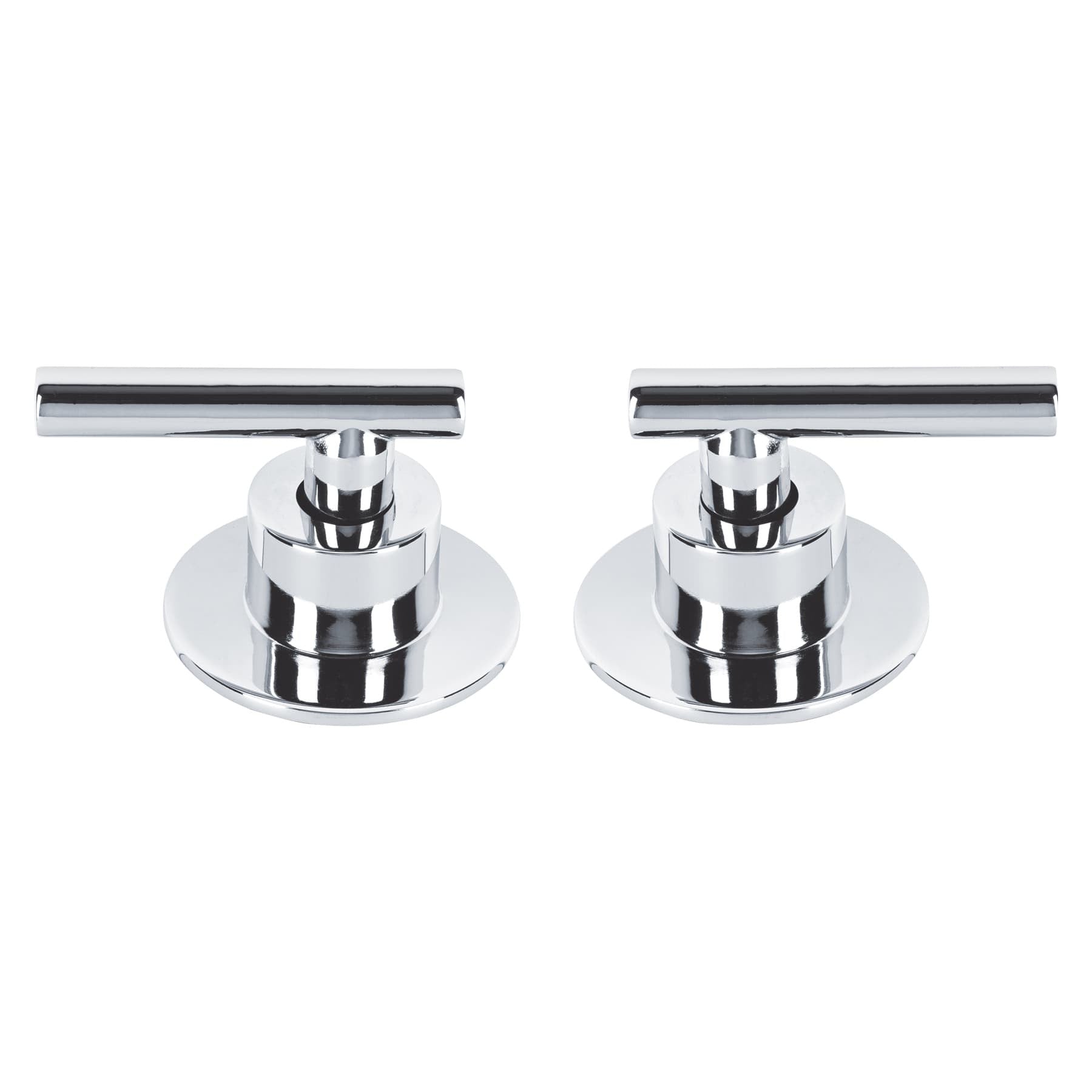 Juego de 2 manerales para regadera palanca TUBIG cromo