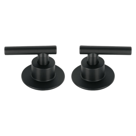 Juego de 2 manerales para regadera palanca TUBIG negro