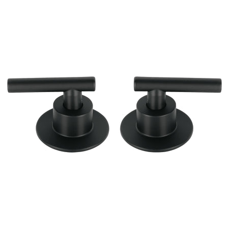 Juego de 2 manerales para regadera palanca TUBIG negro