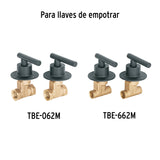 Juego de 2 manerales para regadera palanca TUBIG negro