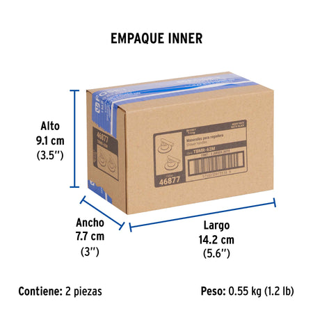 Juego de 2 manerales para regadera palanca TUBIG negro