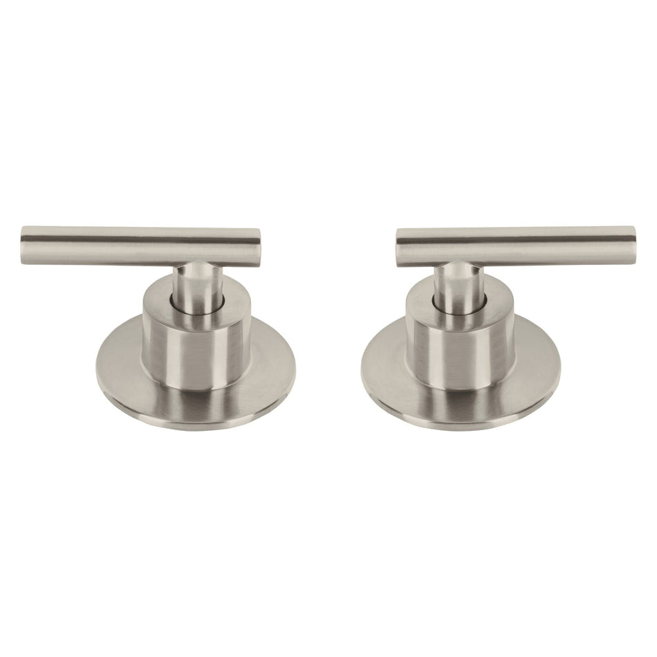 Juego de 2 manerales para regadera palanca satin TUBIG