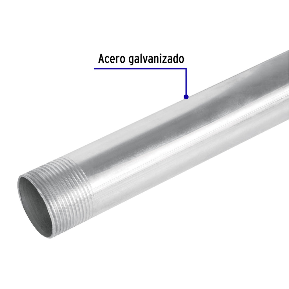 Tubo Conduit 1 1/4' para mufa, pared gruesa (0.9 mm), 3 m 1/4', 0.9 mm, 3 m